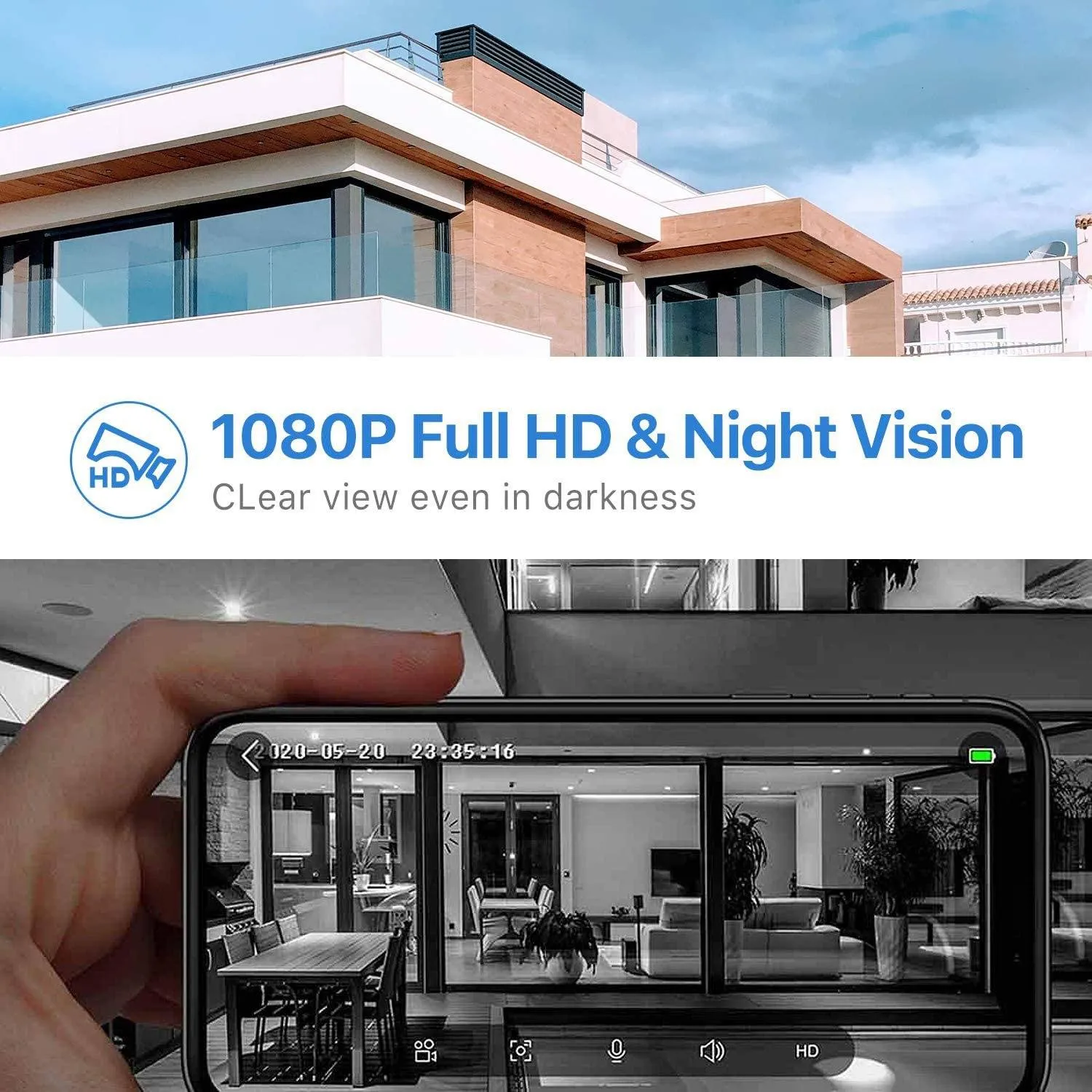 WiFi Video Doorbell Camera with Chime