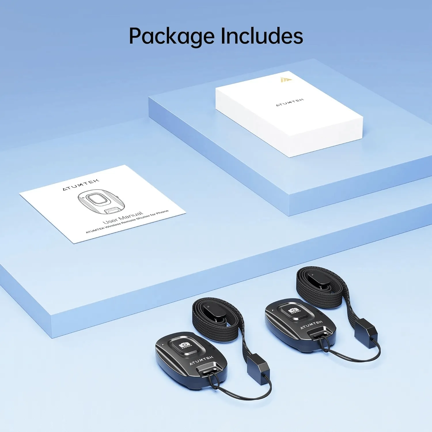 Wireless Phone Remote Control Selfie Button for Photos and Videos