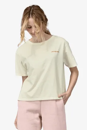 W's Sunrise Rollers Organic Easy Cut Tee - Birch White