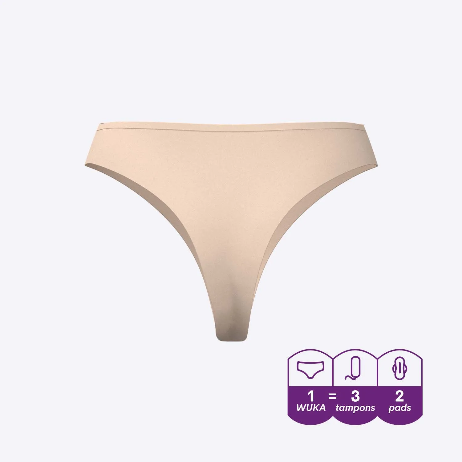 WUKA Stretch Thong - Light Nude
